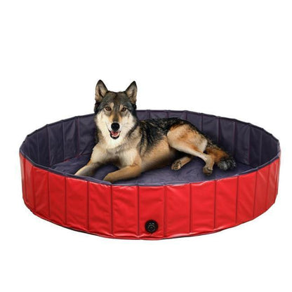 Portable Foldable Dog Paddling Pool - 2  Sizes & 2 Colours