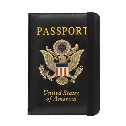 Personalized Leather Passport Holder, Travel Wallet, Passport Case