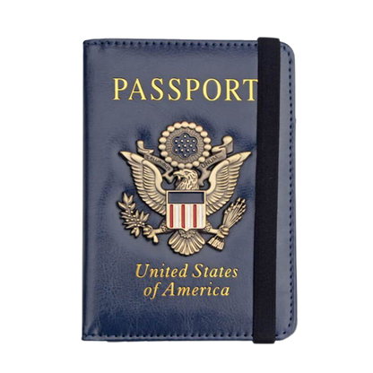 Personalized Leather Passport Holder, Travel Wallet, Passport Case