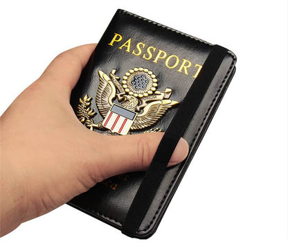 Personalized Leather Passport Holder, Travel Wallet, Passport Case