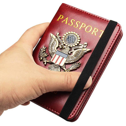 Personalized Leather Passport Holder, Travel Wallet, Passport Case