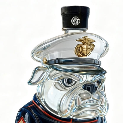 USMC 250th Anniversary Devil Dog Whiskey Bottle